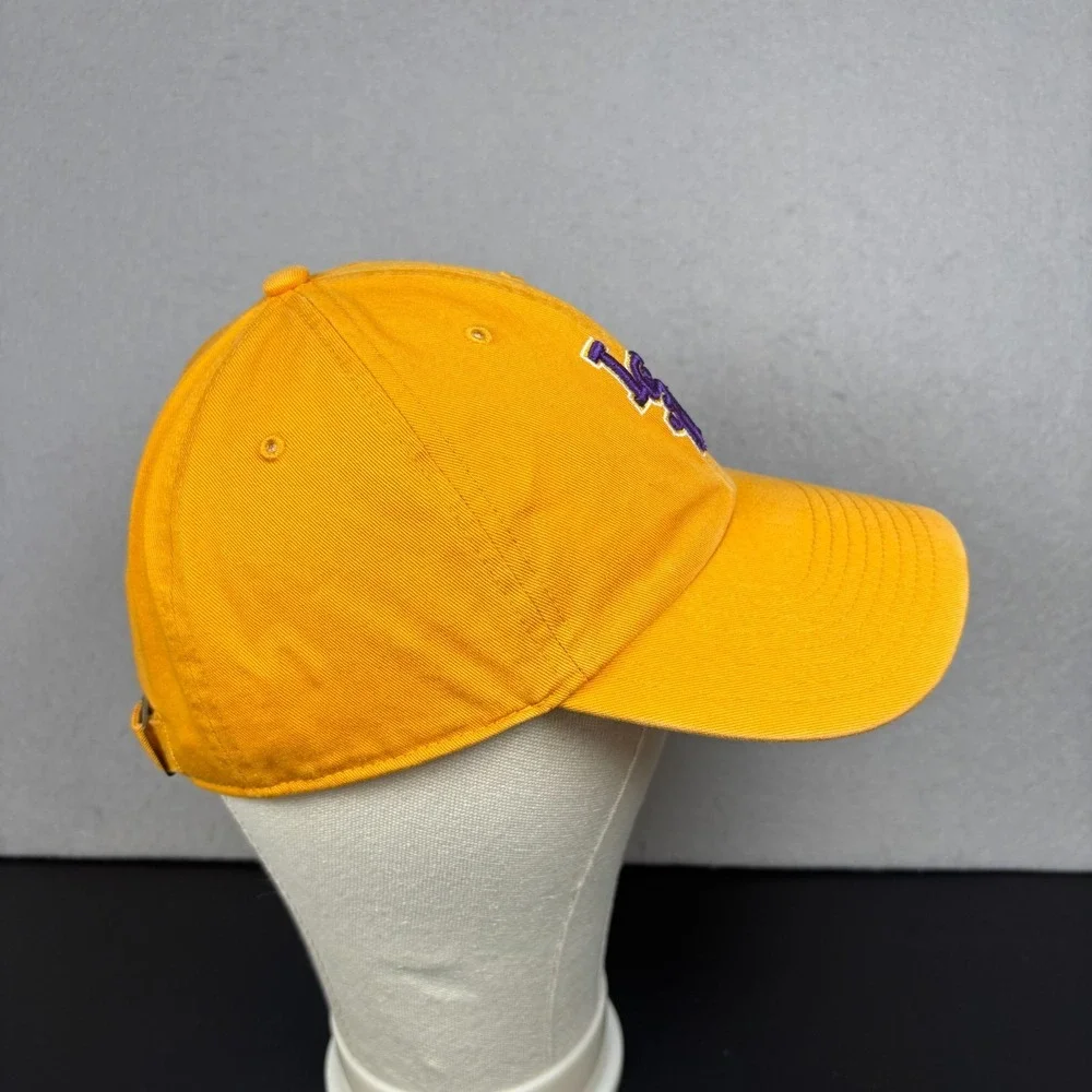 LSU Tigers '47 Brand Clean Up Hat Yellow Adjustable Baseball Cap Purple Logo